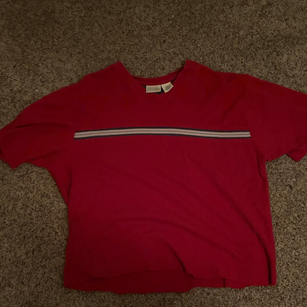 Red Striped T-Shirt ST.JOHNS BAY CROPPED